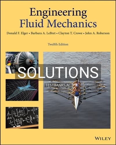 Solutions for Engineering Fluid Mechanics 12th Edition by Elger cover