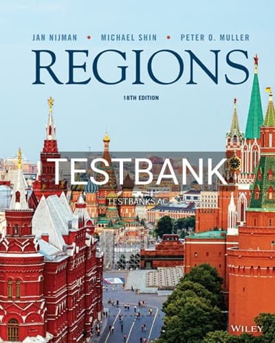 Test Bank for Geography Realms Regions and Concepts 18th Edition by Nijman cover