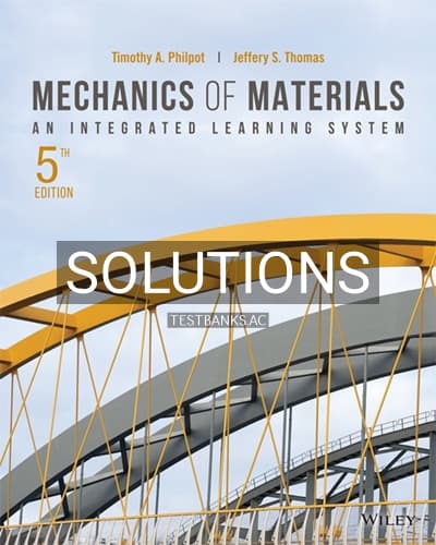 Solutions for Mechanics of Materials An Integrated Learning System 5th Edition by Philpot cover