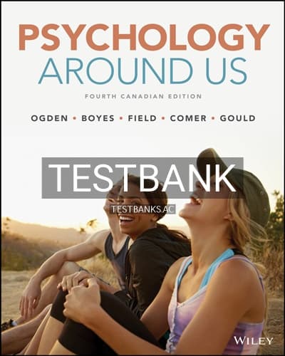 Test Bank for Psychology Around Us 4th Edition by Ogden cover
