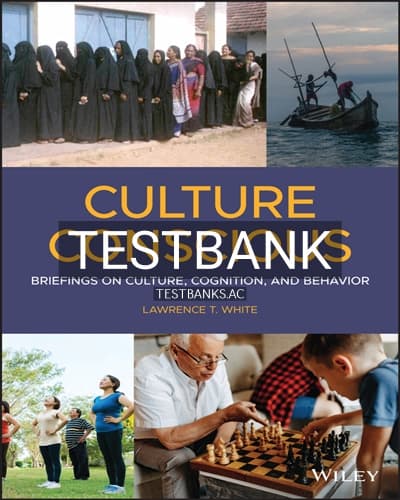Test Bank for Culture Conscious 1st Edition by White cover