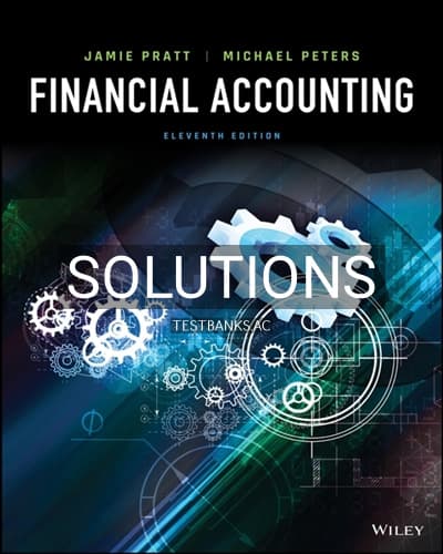 Solutions for Financial Accounting 11th Edition by Pratt cover