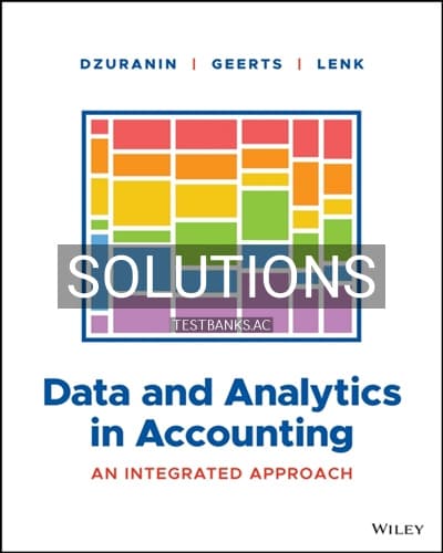 Solutions for Data and Analytics in Accounting 1st Edition by Dzuranin cover