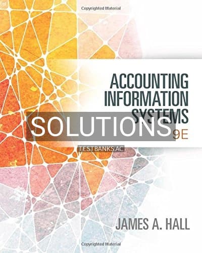 Cover for Solutions for Accounting Information Systems 9th Edition by Hall