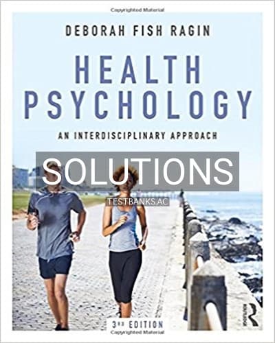 Solutions for Health Psychology An Interdisciplinary Approach 3rd Edition by Ragin cover