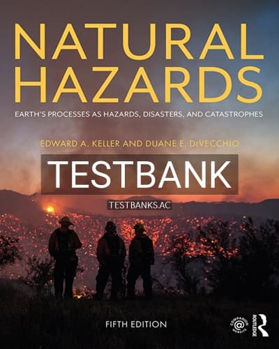 Test Bank for Natural Hazards 5th Edition by Keller cover