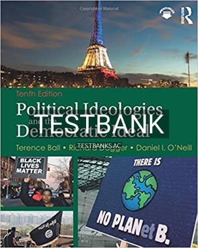Test Bank for Political Ideologies and the Democratic Ideal 10th Edition by Ball cover