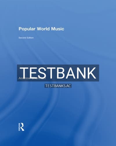 Test Bank for Popular World Music 2nd Edition by Shahriari cover