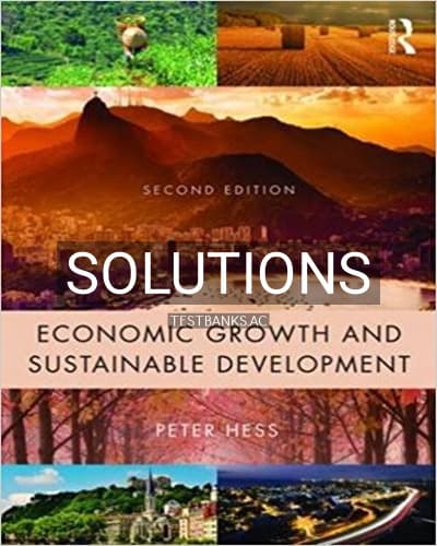 Solutions for Economic Growth and Sustainable Development 2nd Edition by Hess cover