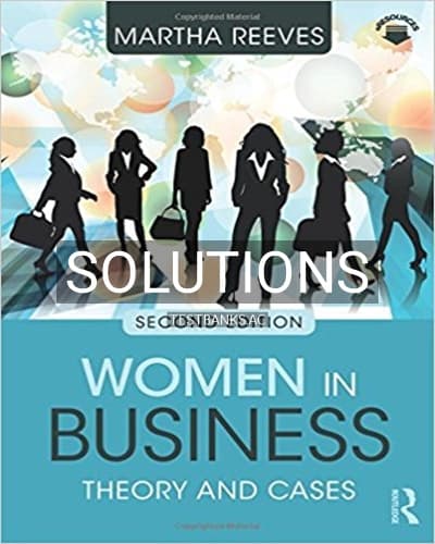 Cover for Solutions for Women in Business Theory and Cases 2nd Edition by Reeves