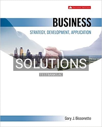 Solutions for Business Strategy and Development 2nd Edition by Bissonette cover