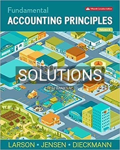 Solutions for Fundamental Accounting Principles Volume 2 15th Edition by Larson cover