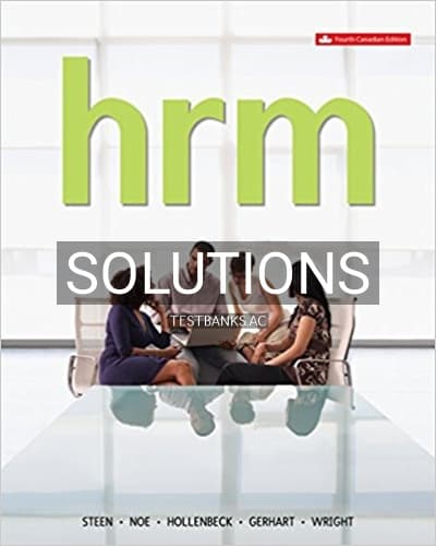 Solutions for Human Resource Management 4th Edition by Steen cover