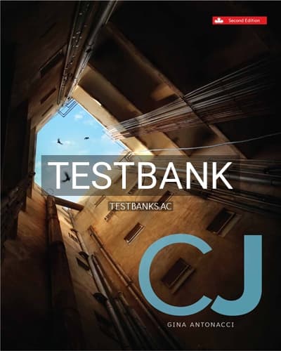 Test Bank for CJ 2nd Edition by Antonacci cover