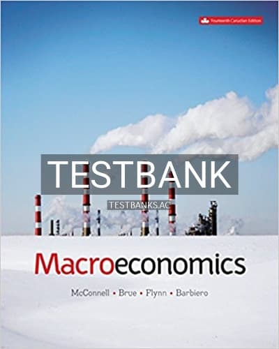 Test Bank for Macroeconomics 14th Edition by Mcconnell cover
