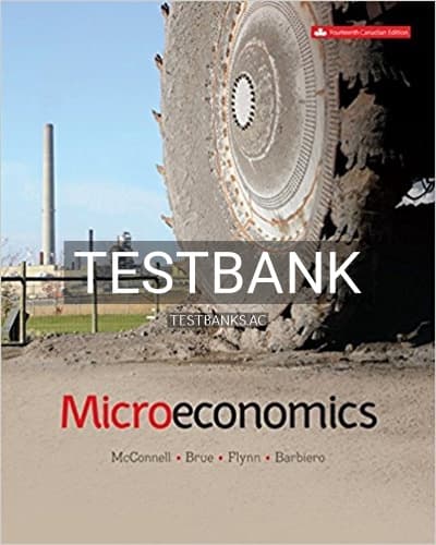 Test Bank for Microeconomics 14th Edition by Mcconnell cover