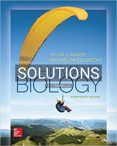 Solutions for Human Biology 14th Edition by Mader cover