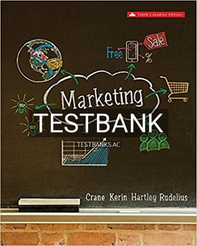 Test Bank for Marketing 10th Edition by Crane cover