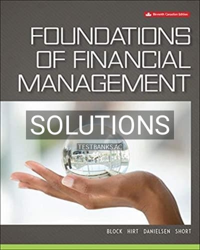 Solutions for Foundations of Financial Management 11th Edition by Block cover