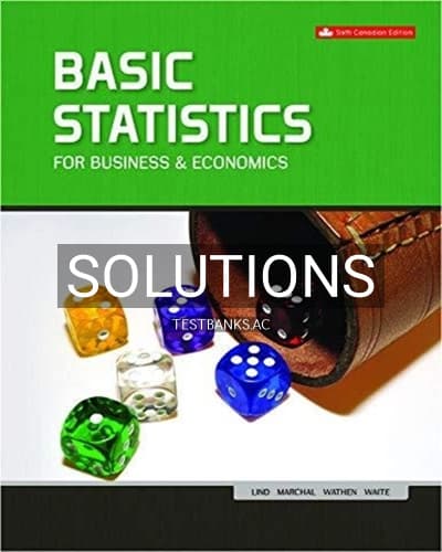 Solutions for Basic Statistics for Business and Economics 6th Edition by Lind cover