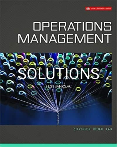 Solutions for Operations Management 6th Edition by Stevenson cover