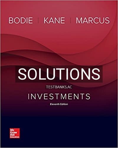 Solutions for Investments 11th Edition by Bodie cover