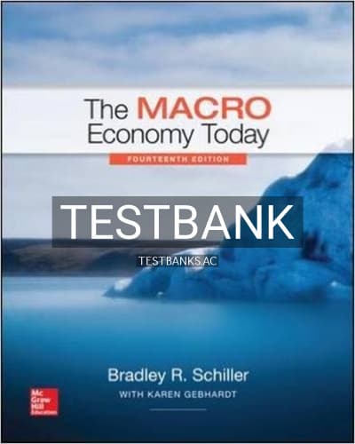 Cover for Test Bank for The Macro Economy Today 14th Edition by Schiller