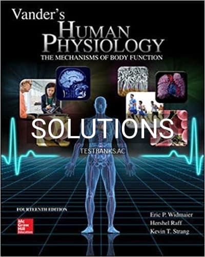 Cover for Solutions for Vanders Human Physiology The Mechanisms of Body Function 14th Edition by Widmaier