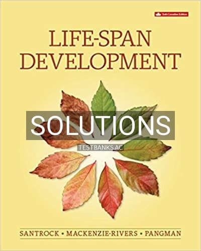 Solutions for Life Span Development 6th Edition by Santrock cover
