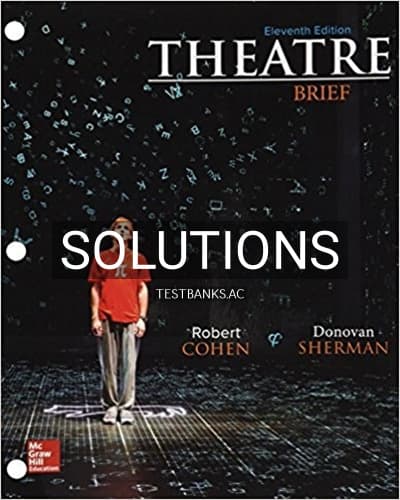 Solutions for Theatre Brief 11th Edition by Cohen cover