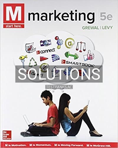 Solutions for M Marketing 5th Edition by Grewal cover
