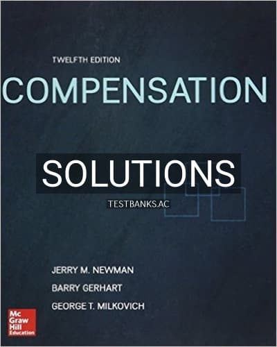 Solutions for Compensation 12th Edition by Milkovich cover