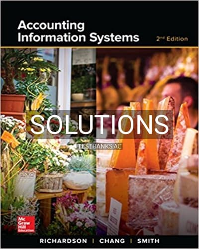 Cover for Solutions for Accounting Information Systems 2nd Edition by Richardson