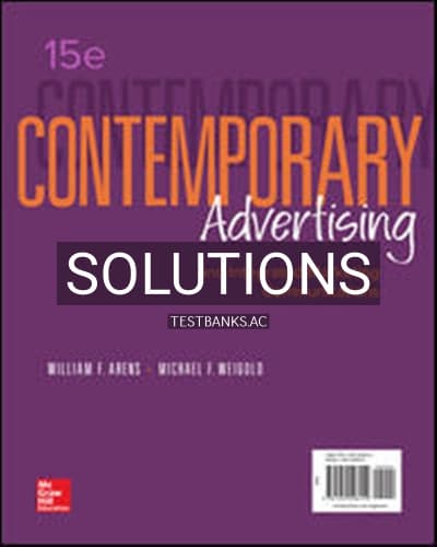 Solutions for Contemporary Advertising and Integrated Marketing Communications 15th Edition by Arens cover
