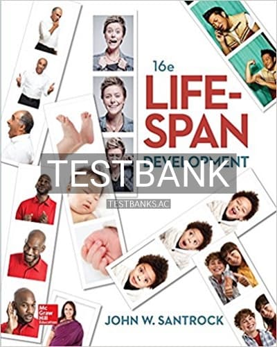Test Bank for Life Span Development 16th Edition by Santrock cover