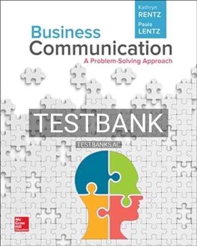 Test Bank for Business Communication 1st Edition by Rentz cover