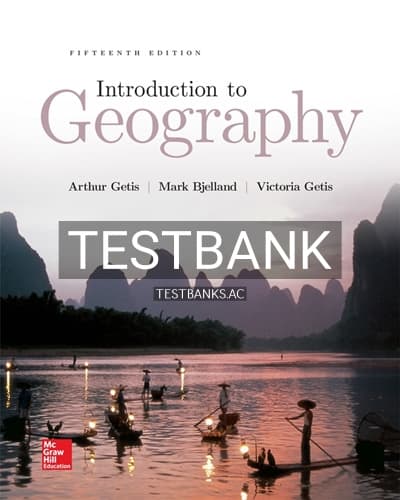 Test Bank for Introduction to Geography 15th Edition by Getis cover