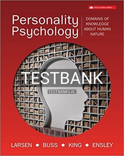 Test Bank for Personality Psychology 1st Edition by Larsen cover