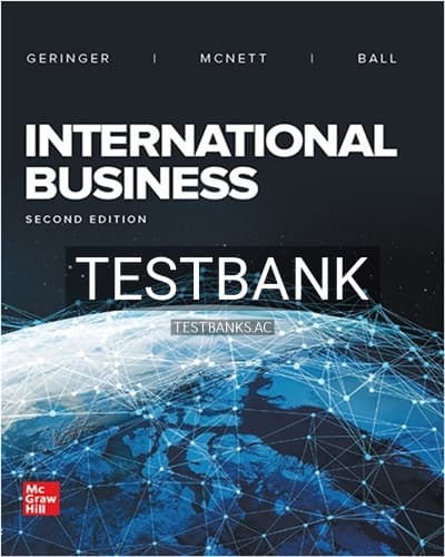 Test Bank for International Business 2nd Edition by Geringer cover