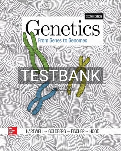 Test Bank for Genetics From Genes to Genomes 6th Edition by Hartwell cover