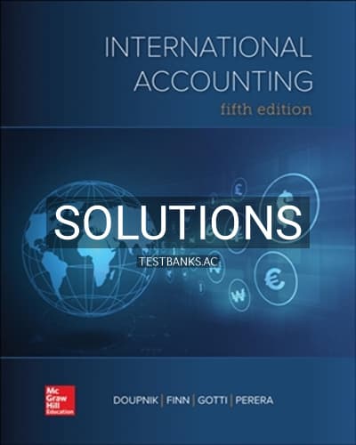 Solutions for International Accounting 5th Edition by Doupnik cover