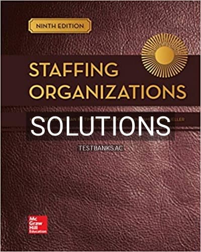 Solutions for Staffing Organizations 9th Edition by Heneman cover