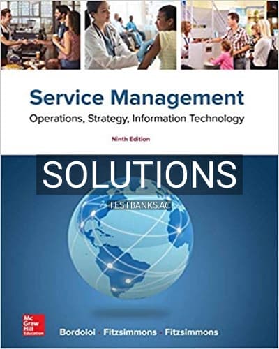 Solutions for Service Management 9th Edition by Bordoloi cover