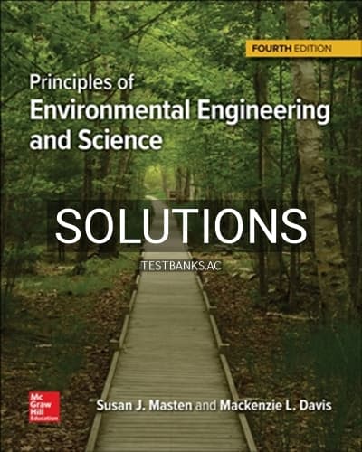 Solutions for Principles of Environmental Engineering and Science 4th Edition by Davis cover