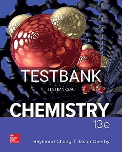 Test Bank for Chemistry 13th Edition by Chang cover