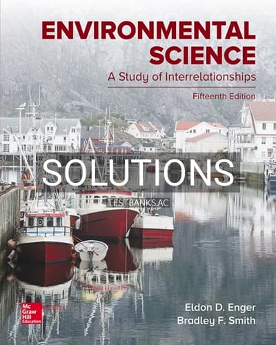 Solutions for Environmental Science 15th Edition by Enger cover