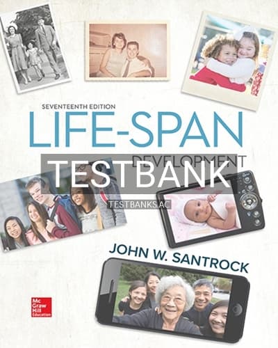Test Bank for Life-Span Development 17th Edition by Santrock cover