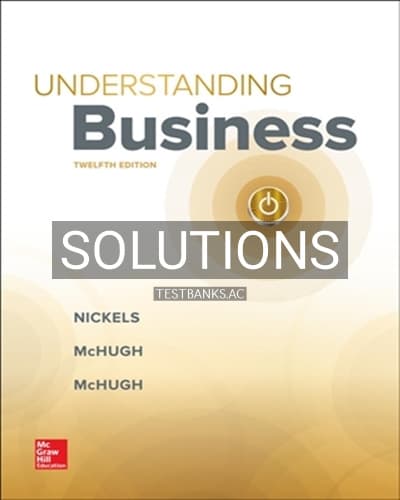 Cover for Solutions for Understanding Business 12th Edition by Nickels