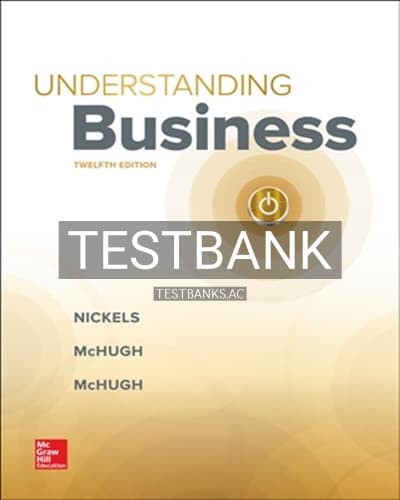 Cover for Test Bank for Understanding Business 12th Edition by Nickels