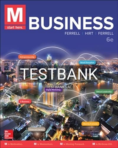 Test Bank for M Business 6th Edition by Ferrell cover